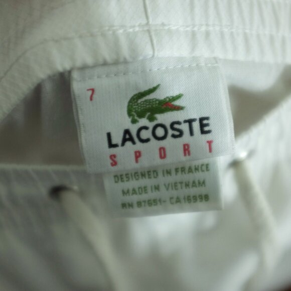 Lacoste sport white track shorts with side strips size 7 - Picture 11 of 11